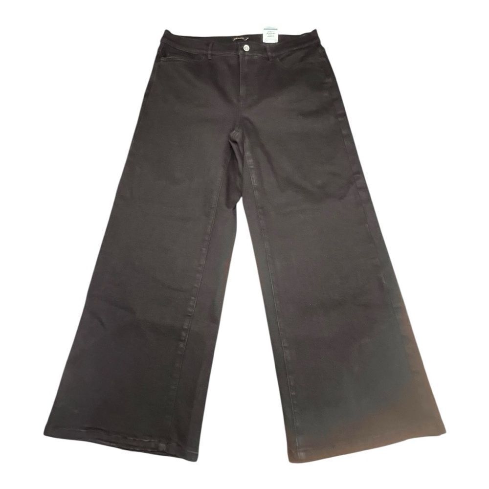 J McLaughlin NWT Women’s Wide Leg Charter Jean in black size 10